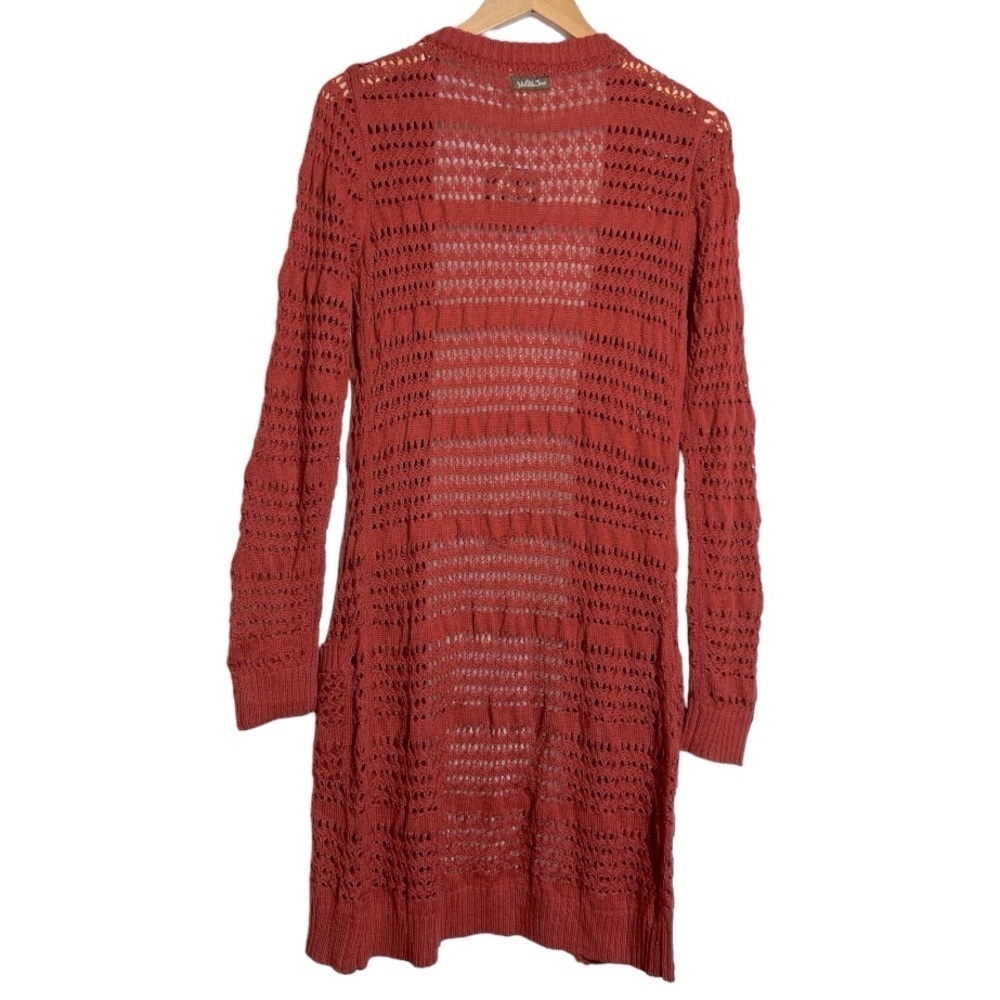 NWT Matilda Jane Crochet Long Cardigan Henna Size Medium - Picture 3 of 9